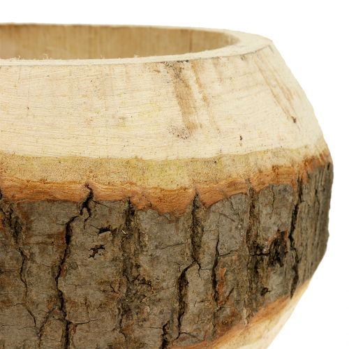 Floristik24 Maceta de madera para plantar naturaleza Ø14cm