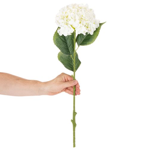 Hortensia artificial de tallo largo, flor artificial de 60 cm. | Floristik24.es