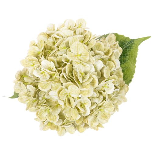Flor de hortensia artificial con tallo largo y hojas, 60 cm. | Floristik24.es