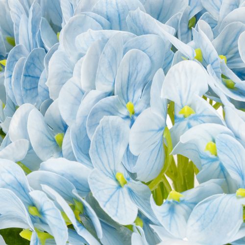 Artículo Flores de hortensia artificiales, diseño realista, para decoración de salón, 34 cm, 3 piezas