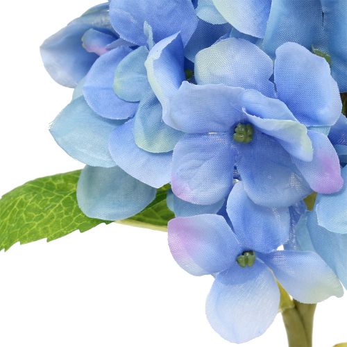 Artículo Flor artificial hortensia azul 36cm