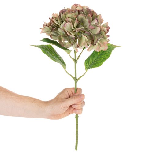 Hortensia artificial decorativa con tallo, 46 cm. | Floristik24.es