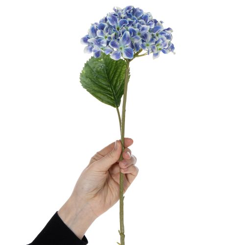 Artículo Rama de hortensia en flor para una elegante decoración del hogar, 80 cm, 2 piezas