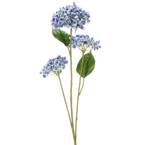 Artículo Rama de hortensia en flor para una elegante decoración del hogar, 80 cm, 2 piezas
