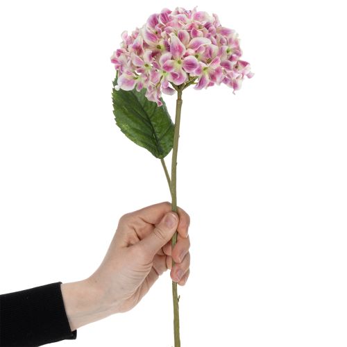 Artículo Elegante flor de hortensia artificial que llamará la atención de forma duradera, 80 cm, 2 piezas