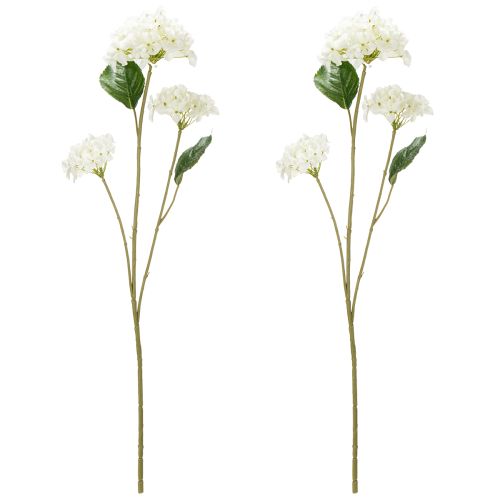 Artículo Flor de hortensia artificial para un diseño interior elegante y moderno, 80 cm, 2 piezas