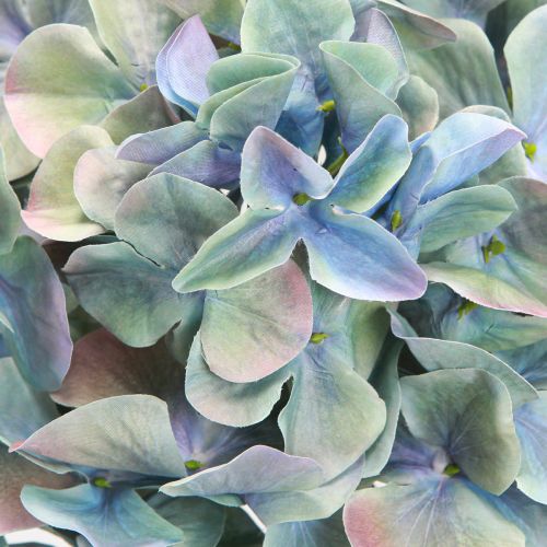 Artículo Hortensia Flor Artificial Azul Violeta Ø18cm L69cm 2uds