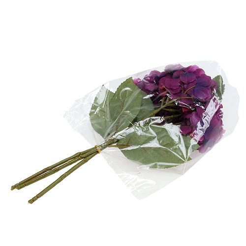 Floristik24 Hortensia Púrpura 30cm 3pcs