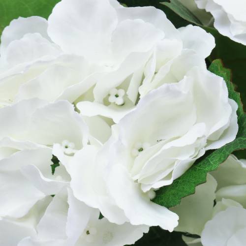 Floristik24 Hortensia en maceta Artificial Blanca 35cm