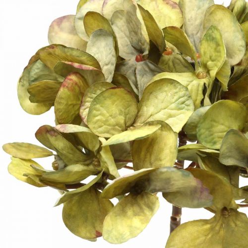 Floristik24 Hortensia artificial flor artificial verde 64cm
