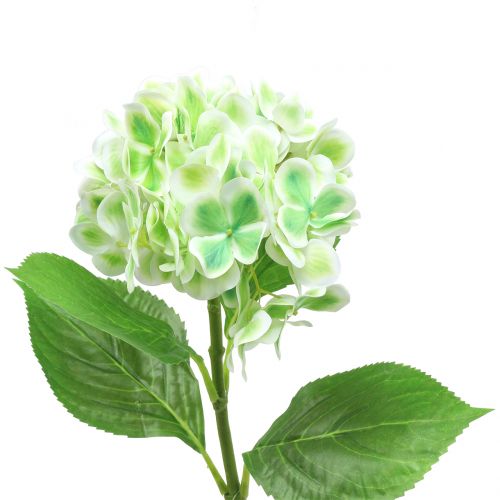 Hortensia artificial verde, blanco 68cm