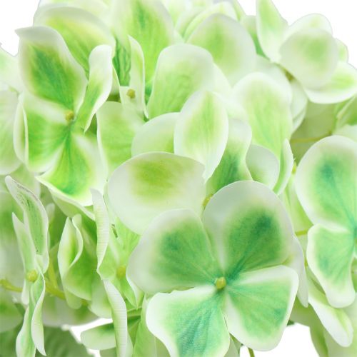 Artículo Hortensia artificial verde, blanco 68cm