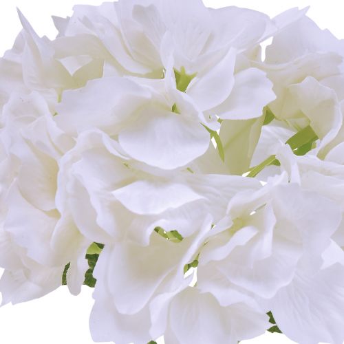 Artículo Hortensias Flores Artificiales Blancas Flores Real Touch 33cm