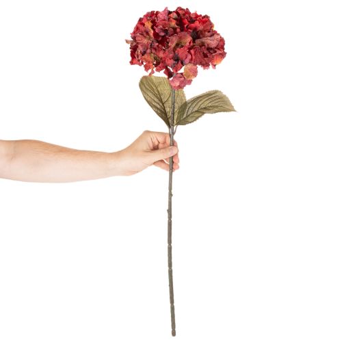 Rama de hortensia artificial en flor, flor grande, 74 cm. | Floristik24.es