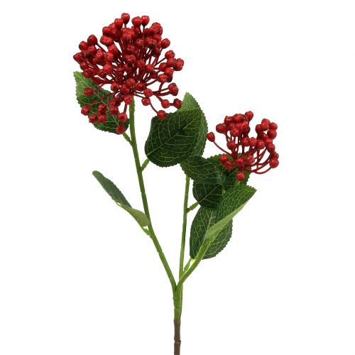 Rama de capullo de hortensia 55cm rojo 6ud