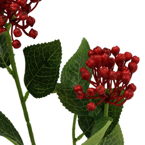 Artículo Rama de brote de hortensia 55cm rojo 6pcs