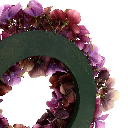 Floristik24 Guirnalda de hortensias Ø35cm Púrpura, Lilla