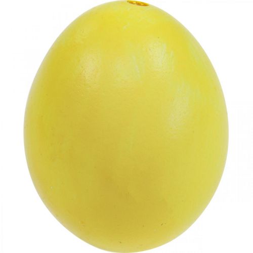 Artículo Huevos de Pascua huevos amarillos soplados huevo de gallina 5,5 cm 10 piezas