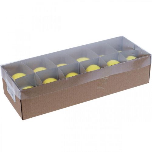 Artículo Huevos de Pascua huevos amarillos soplados huevo de gallina 5,5 cm 10 piezas