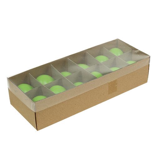 Artículo Huevos de gallina 5,5cm - 7cm verde 10 piezas