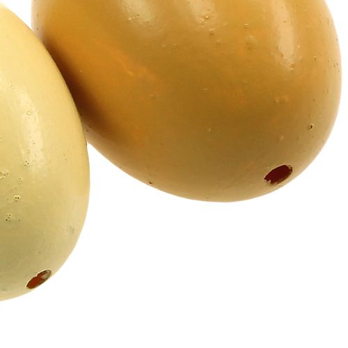Floristik24 Huevos de gallina 6cm mix amarillo 10uds
