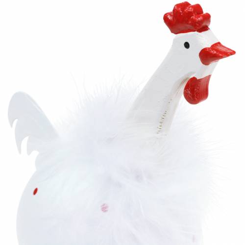 Artículo Pollo blanco con lunares 21cm
