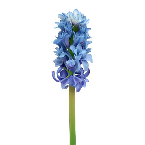 Floristik24 Jacinto artificial azul, blanco 31cm 3pcs