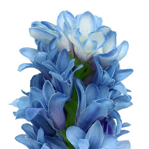 Floristik24 Jacinto artificial azul, blanco 31cm 3pcs