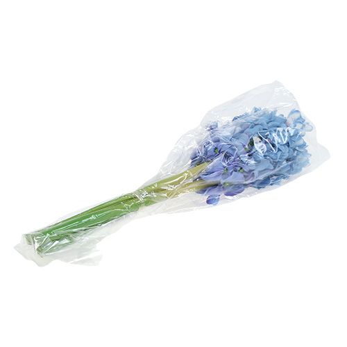 Floristik24 Jacinto artificial azul, blanco 31cm 3pcs