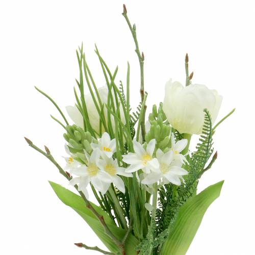 Floristik24 Ramo con jacintos y tulipanes artificiales 34cm