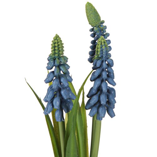 Artículo Jacinto artificial Perla jacinto azul en cristal H22cm 2uds