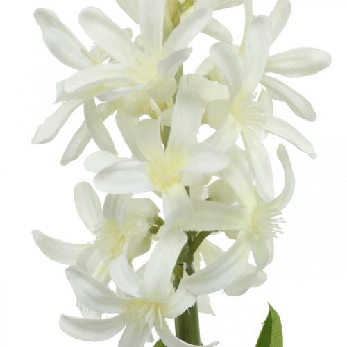 Artículo Jacinto artificial con bulbo flor artificial blanca para pegar 29cm