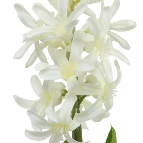 Floristik24 Jacinto artificial con bulbo flor artificial blanca para pegar 29cm
