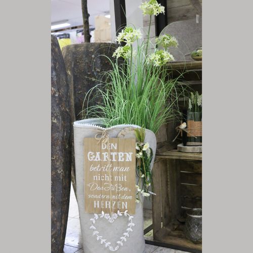 Floristik24 Bolso de fieltro Gris H58cm