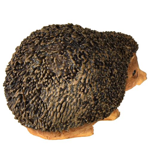 Artículo Figura decorativa de erizo otoñal pintada a mano en marrón 14×9,5×9cm