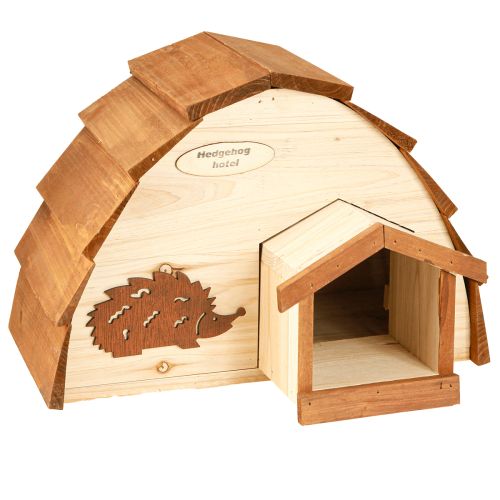 Artículo Casa para erizos Hotel para erizos Comedero de madera de abeto 34×18×24 cm