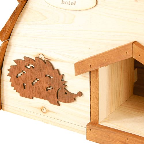 Artículo Casa para erizos Hotel para erizos Comedero de madera de abeto 34×18×24 cm