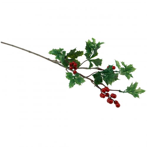 Floristik24 Ilex Rama de Baya de Acebo Artificial Bayas Rojas 75 cm