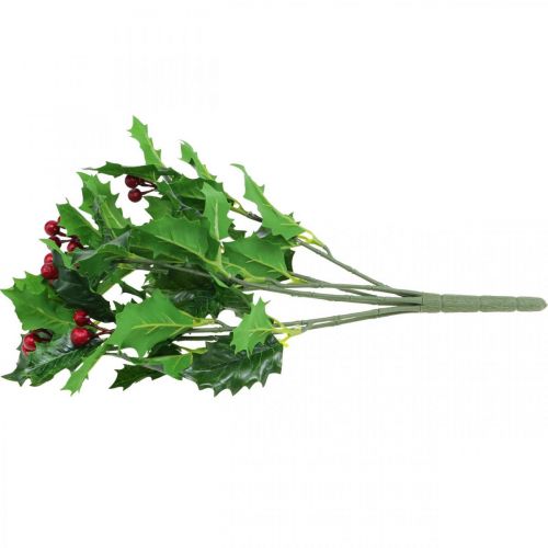 Floristik24 Rama navideña acebo Ilex bayas artificiales 37cm