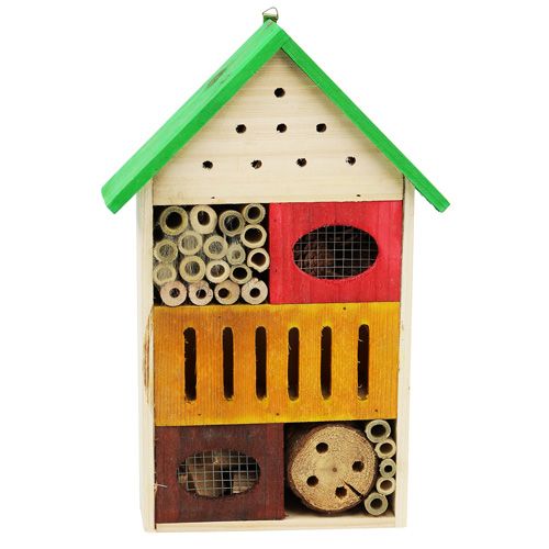Hotel de insectos colorido 25,5cm x 9cm x 38,5cm