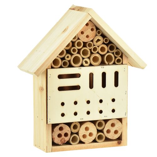 Hotel de insectos casa de insectos de madera de abeto natural Al. 23,5 cm