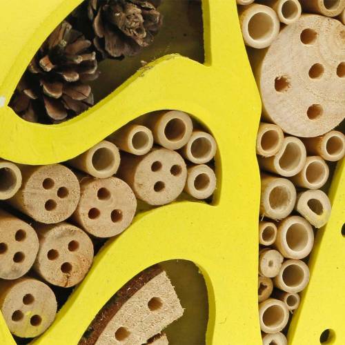 Floristik24 Hotel insecto redondo amarillo Ø25cm