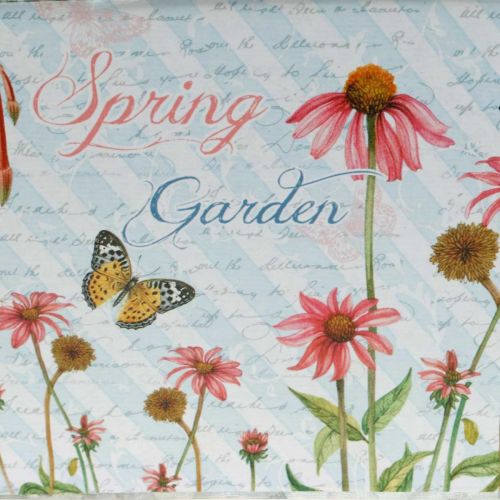 Floristik24 Jardinera jardinera con asas flores de metal decoración primaveral 23 × 14 × 11cm
