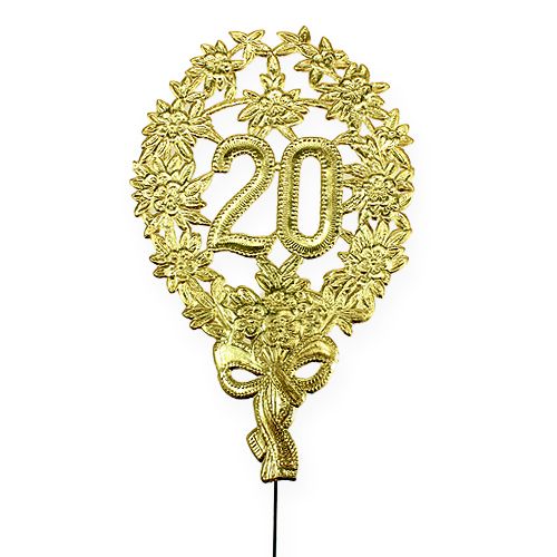 Floristik24 Aniversario numero 20 Ø8cm 10pcs