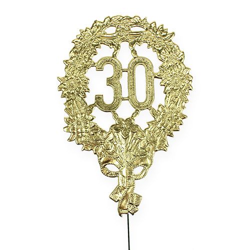 Artículo Aniversario numero 30 Ø8cm 10uds
