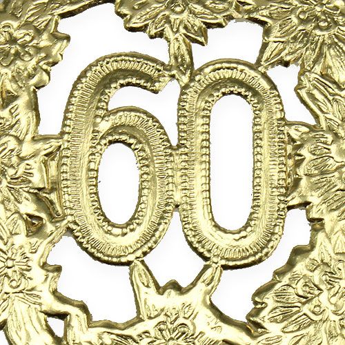 Artículo Número de aniversario 60 Ø8cm 10 uds