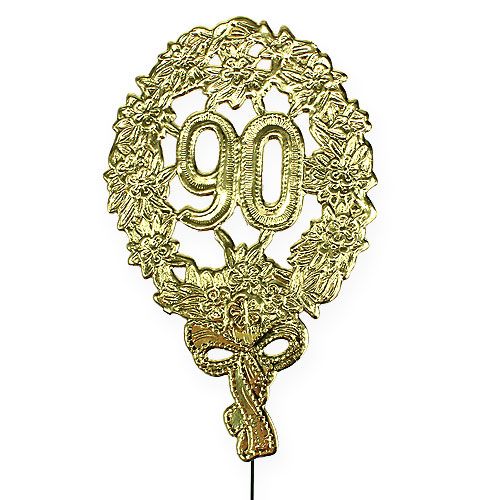 Número de aniversario 90 Ø8cm 10uds