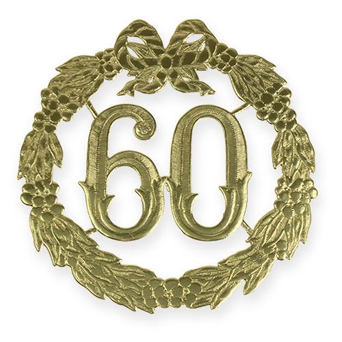 Floristik24 Aniversario número 60 en oro