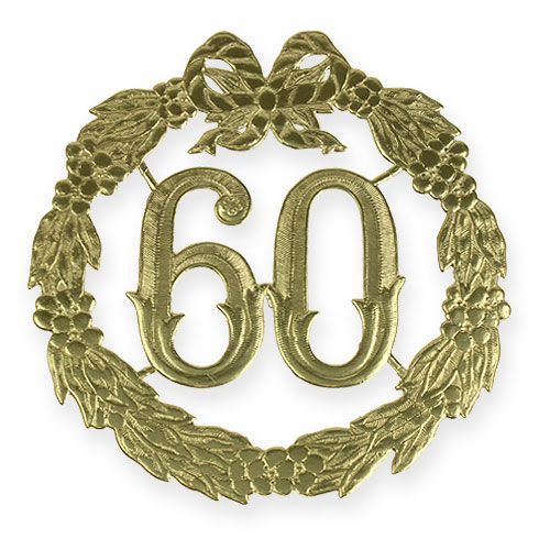 Aniversario número 60 en oro