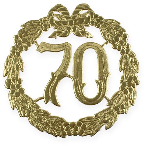 Aniversario número 70 en oro